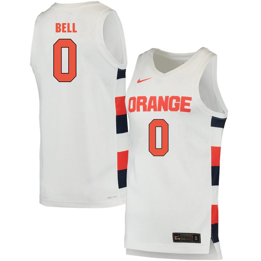 Men #0 Chris Bell Syracuse Orange College 2022-23 Stitched Basketball Jerseys Sale-White